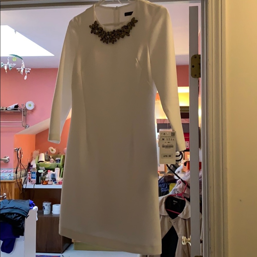 NWT M Zara Shift Dress Tunic Embellishment